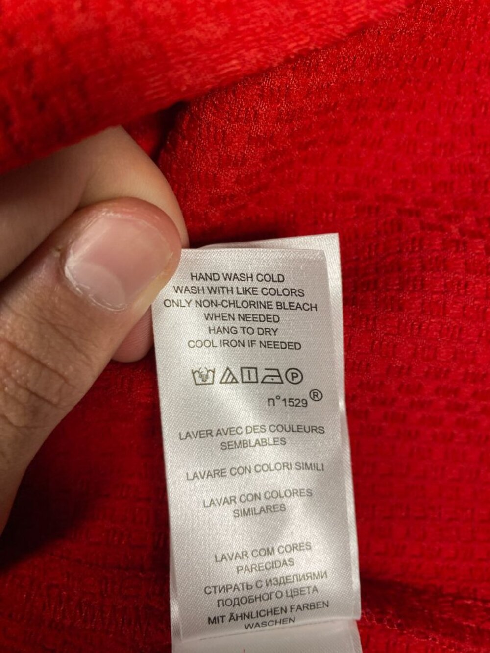 Lauren Ralph Lauren Womens Red Textured Long Sleeve A-Line Dress 8 Polyester - Picture 6 of 9